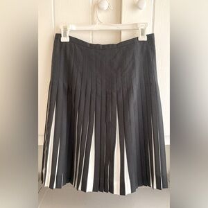 J. Crew Gray Midi Pleated Skirt